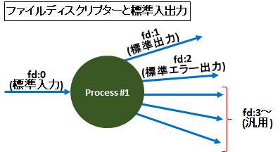 図解 File Descriptorと標準入力 出力とパイプ リダイレクト Seの道標