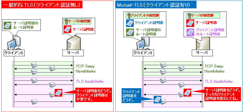 mutual-TLS(mTLS, 2way TLS)相互認証の仕組み ~クライアント認証 mutual-TLS(mTLS, 2way TLS)相互認証の仕組み ~クライアント認証